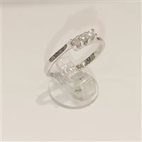 Salzano - Via Montegrappa, 28 - Anello Vidali Gioielli Donna in Oro bianco Diamante ANOR-68-34 - ANOR-68-34